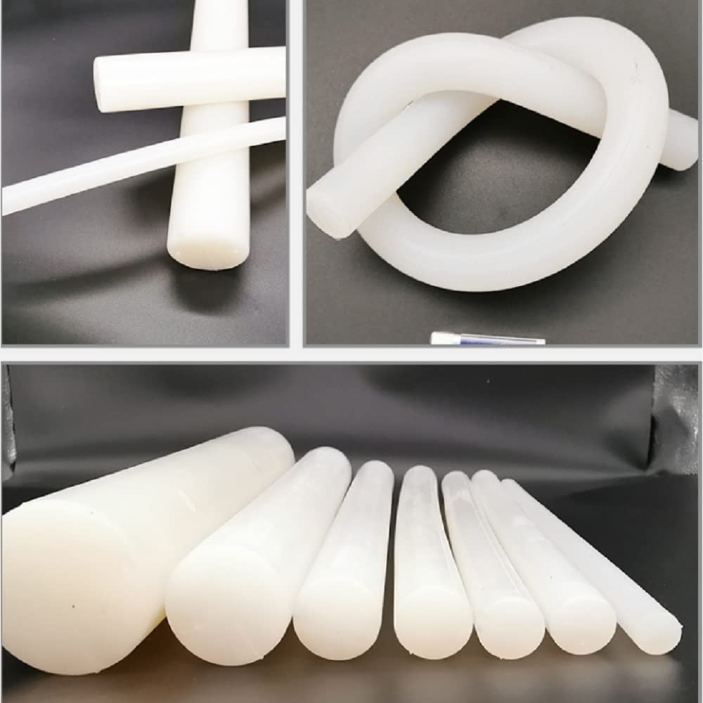 Othmro VMQ - Asta di tenuta in morbido silicone, diametro esterno 10 mm, lunghezza 1 m, traslucida, rotonda, 1 pezzo