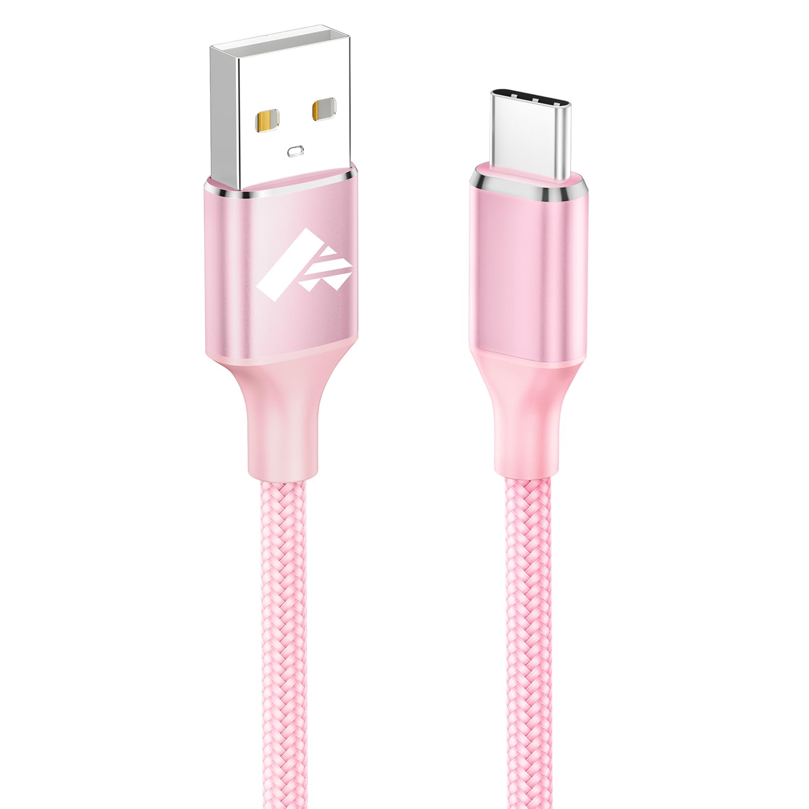 Cavo USB Type-C 1.8M, Cavetto USB Cellulare C Ricarica Rapida Filo Caricatore USBC Nylon Caricabatterie Carica Cavo USB USB C Per Samsung Galaxy S25 S24 S23 S22 Ultra iPhone 16 15 Pro Max Pixel, Rosa