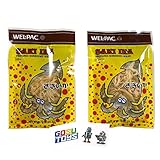 Japanese Welpac Saki Ika Prepared Shredded Dried Squid .75oz (2 pack) with 2 Gosutoys Stickers