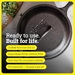 Lodge Pre-Seasoned Cast Iron Covered Deep Skillet, 5 Quart - Image 3