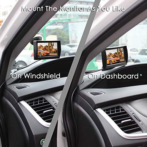 AUTO-VOX M1W Wireless Backup Kamera-Kit,Rückfahrkamera drahtlos, IP68 Wasserdicht LED Super...