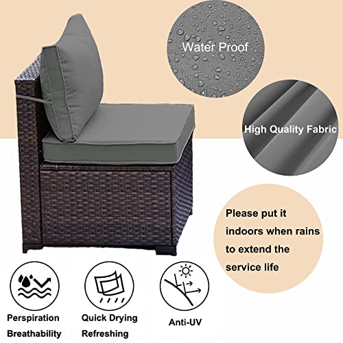 Piltwoff Outdoor 11 Pieces Patio Furniture Seat Cushions Cover Set With Zipper, Windproof Rope, Velcro. High Uv Resistant Patio Chair Throw Pillow Covers,Replacement Cover Only (Navy Blue Covers) #TOP1