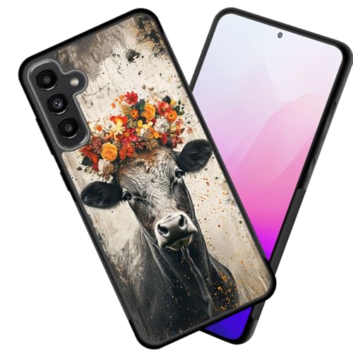 Coque Galaxy S25 FE anti-rayures, protection arrière TPU mince motif floral pour version 6,7" 2025