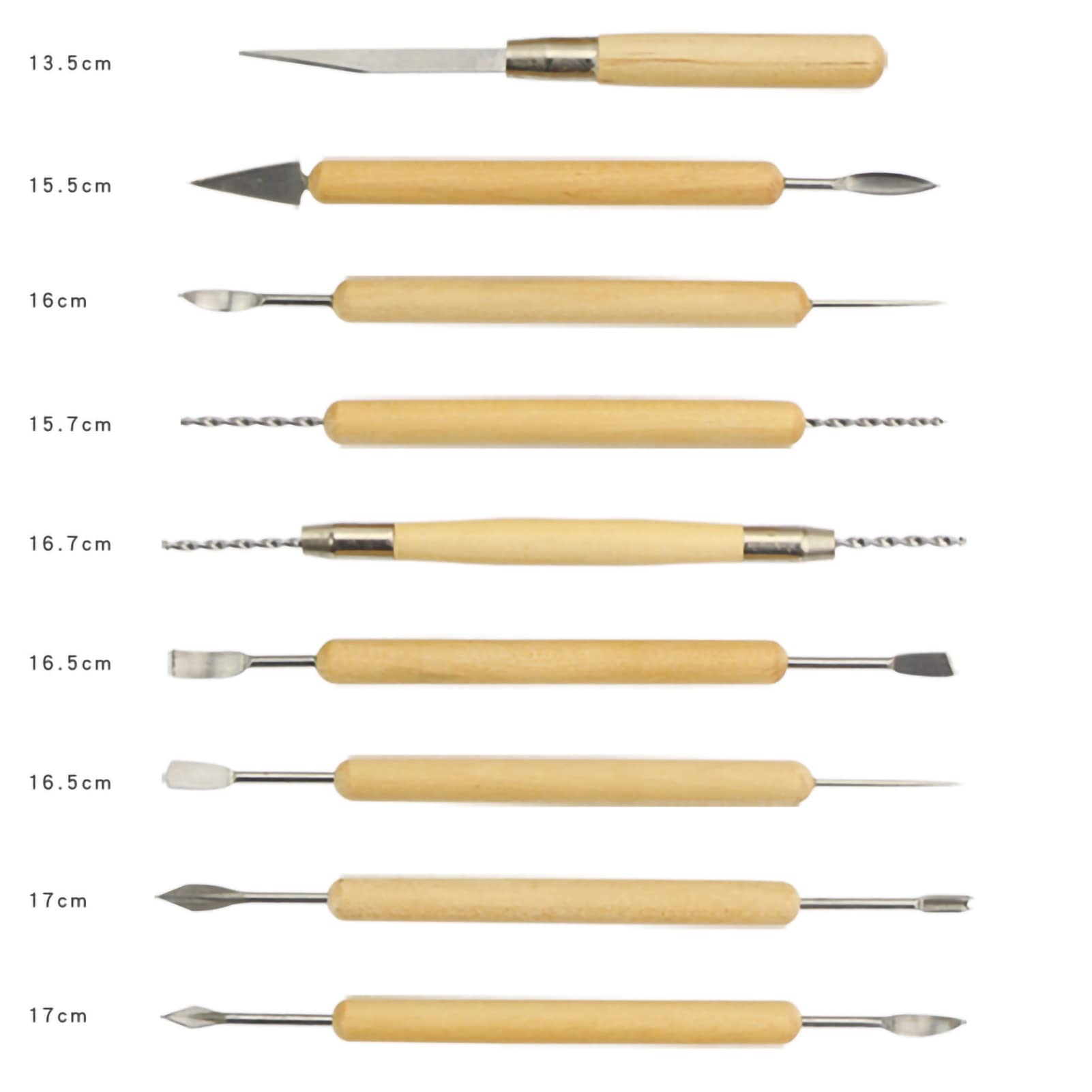 22pcs Ceramic Clay Sculpting Tools Kit with Metal Carving Tools and Wooden Handles for Pottery Modeling & Shaping (Beginners to Experts)