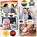 Sasylvia 24 Pcs Rainbow Pride Pins Bulk LGBTQ Button Pin Lesbian Gay Bisexual Pride Stuff Round Buttons Badge for Men Women Clothing Bag Accessories Party, 1.57 x 1.57 Inch (Mixed Styles)