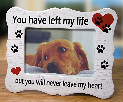 Pet Memorial Ceramic Picture Frame - You Have Left My Life But You Will Never Leave My Heart - Loss Of A Pet Gift - Pet Photo Frame - Pet Sympathy Gift - In Memory Of A Pet #TOP1