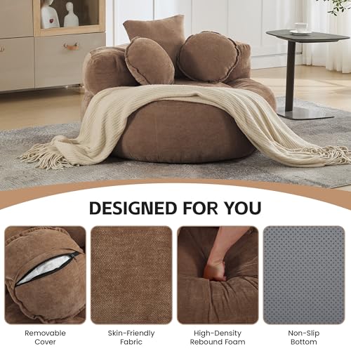 Sillón Peluche Marrón miniatura 3