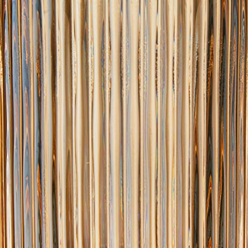 Vaso em Vidro e Metal, Mart, Champanhe