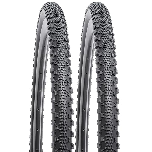 YUNSCM 2-PCS 700C Bike Tires 700x38C 40-622 for Gravel, Hybrid Road Bike Tires 700x36C 700 x 38C...