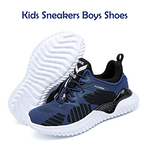 Image of JMFCHI Boys Girls Kids Sneakers Knitted Mesh Running Tennis Athletic Shoes | Breathable,Lightweight,Comfortable,Non-slip,Easy wear,Casual fashion,Indoor outdoor,Gym sport,Daily play,Little /Big Kid