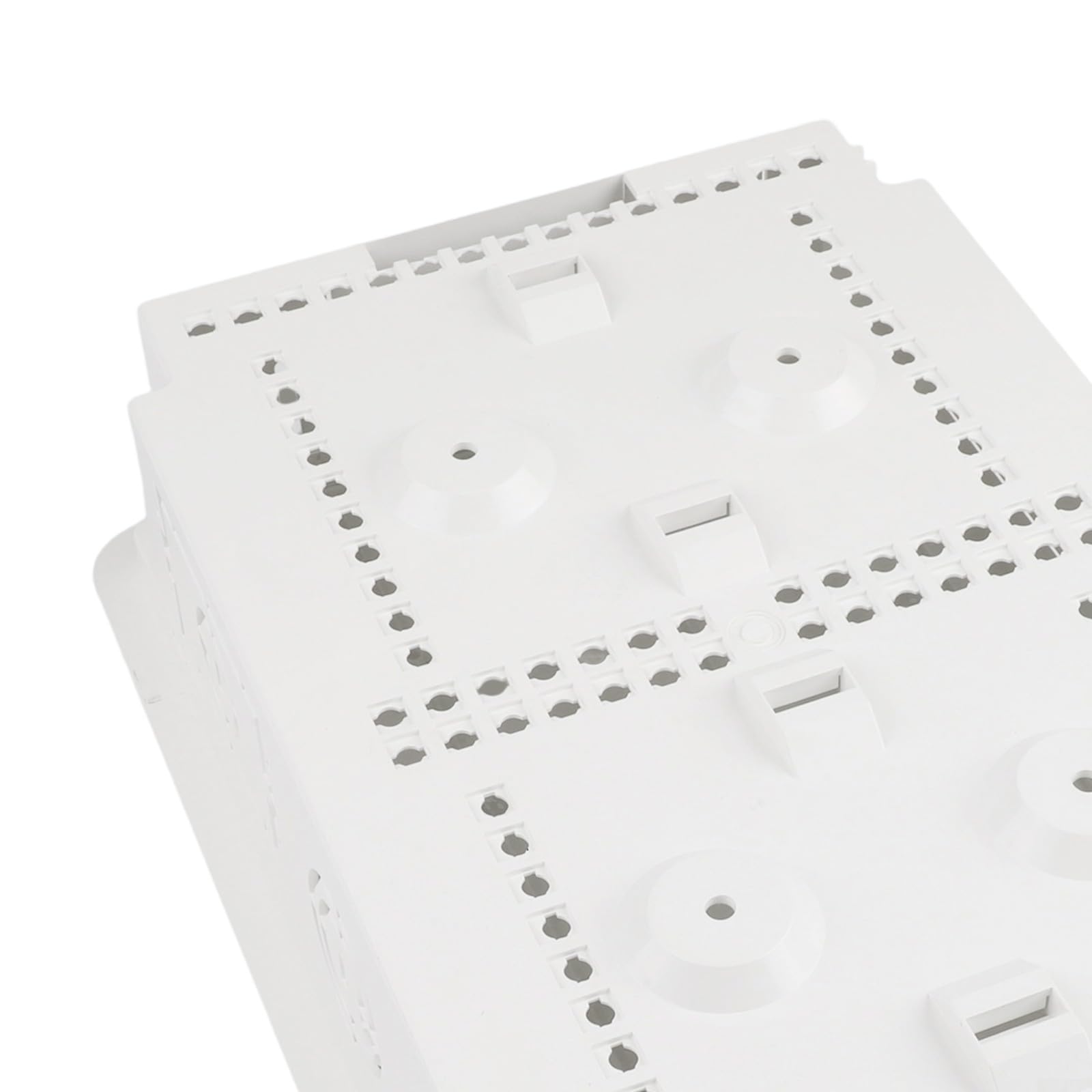 TV-Media-Box, strukturiertes Medien-Gehäuse, Standard, 40,6 cm, Nieten, verbergen Verlängerungsblöcke, 39 x 26,5 x 9,5 cm