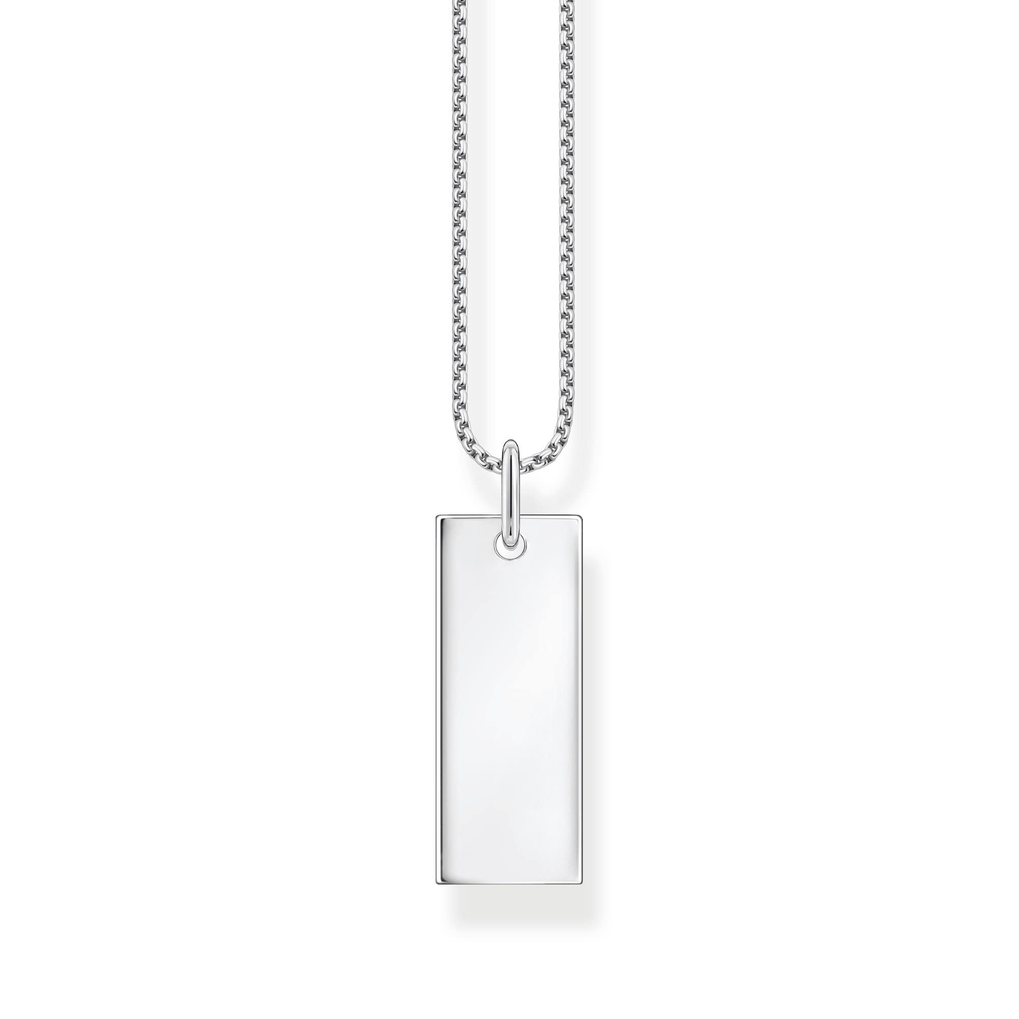 Thomas Sabo Sterling Silver Unisex Silver Thomas Sabo Sterling Sterling Tag Necklace Ke2141-001-21-L45v