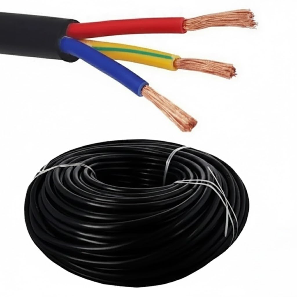 10 Meter CPR 14/38 (14/60) 3 Core Copper Electrical Wire, Flexible PVC Insulated Power Cable for Home, Commercial & Industrial Wiring, High Conductivity Electrical Cable-image-40