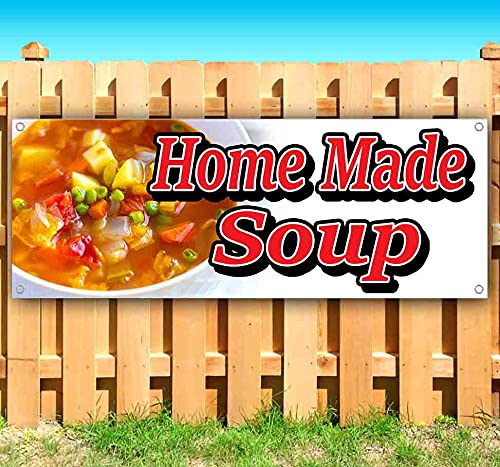 Home Made Soup Banner 13 oz | Non-Fabric | Heavy-Duty