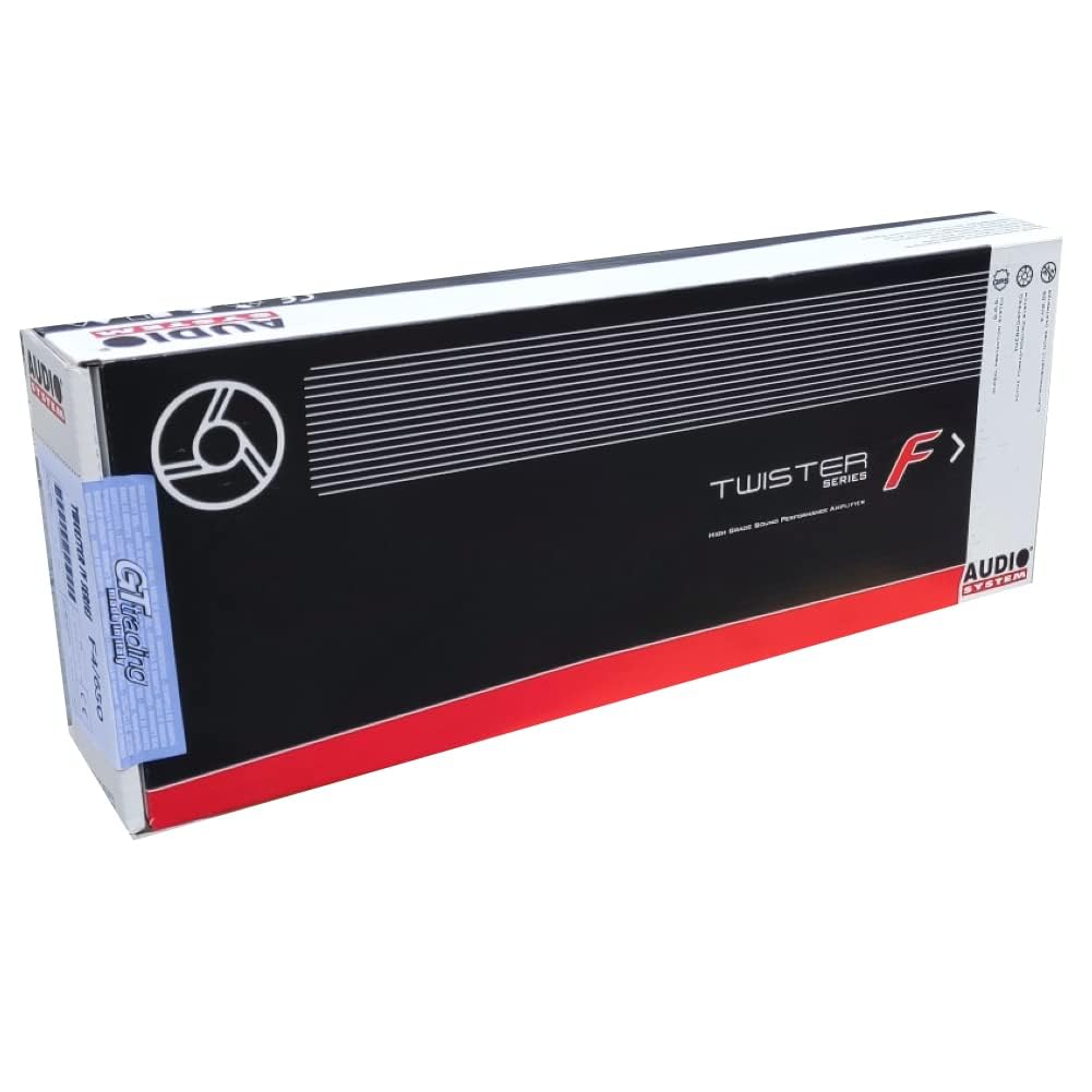 KIT SET PER AUDIO SYSTEM F4-650, 1 amplificatore 4 canali classe ab 4 x 260 watt rms a 2 ohm spl bagagliaio cofano auto, 1 pezzo + 3 sticker omaggio