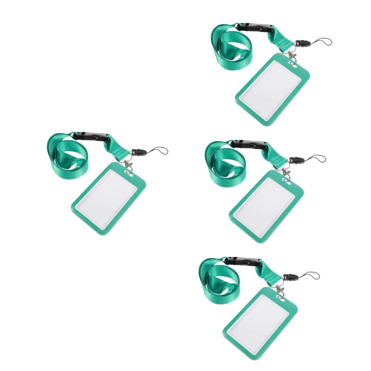 HOMSFOU 4 Pezzi Badge Id con Laccetto Custodia per Design Elegante per Scuola Ufficio
