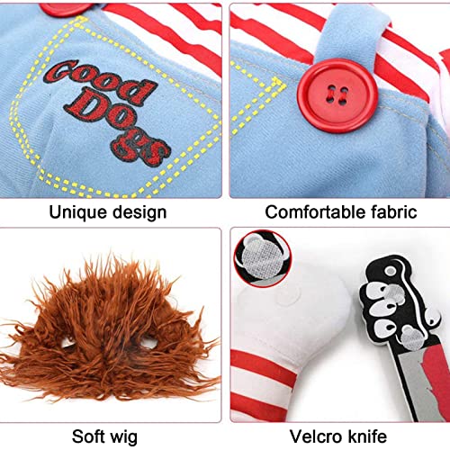 Pet Deadly Doll Dog Costume, Novelty Dog Cosplay Funny Halloween Costumes, Cute Dog Clothes For Small Medium And Large Dogs Cats Puppy, Party Dress Up Cool Dog Outfit Scary And Spooky Apparel #TOP6