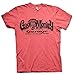 Gas Monkey Garage Oficialmente Licenciado Logo Camiseta para Hombre (Rojo-Heather), X-Large