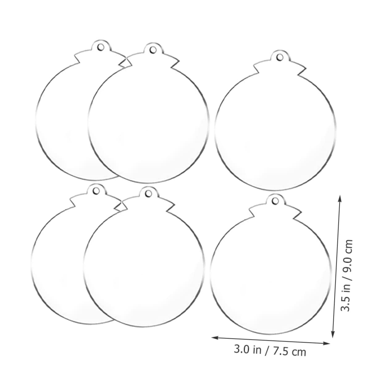 PRETYZOOM 216 STK Weihnachtskugel Dekoration personalisierte weihnachtskugeln personalisierte+weihnachtskugeln Weihnachtskugelverzierungen Leere Kugelweihnachtsverzierungen Christbaumschmuck