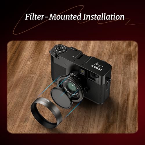 Capucha para lente SMALLRIG X Half, protector anti-deslumbramiento y anti-rayaduras, aleación de aluminio, compatible con filtros UV/VND para Fujifilm (Gris Carbón) - Modelo 5709 miniatura 7