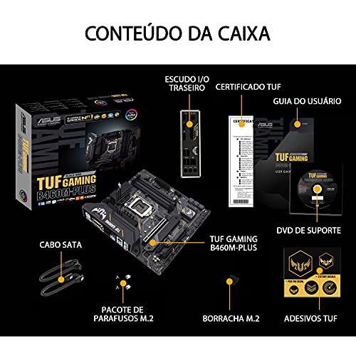 Kit Upgrade Powered By Asus Core I7 10700F + Placa mãe Asus TUF B460M-Plus + 16GB - 03 Anos Garantia
