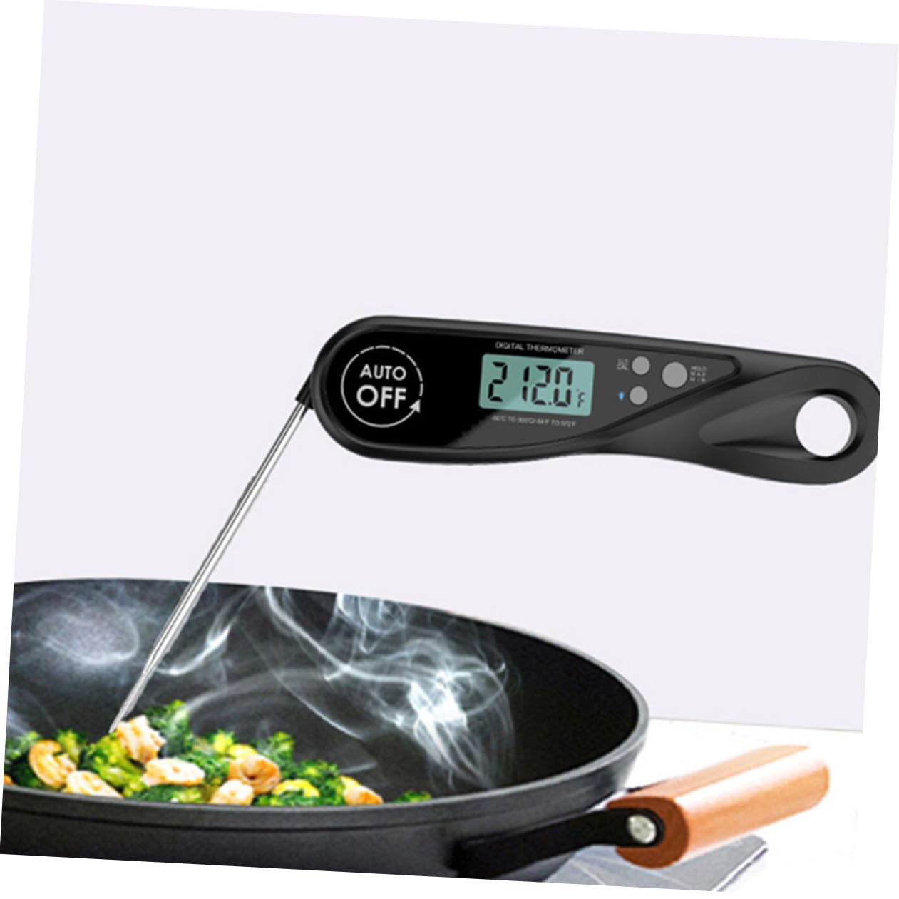 Cabilock 3 Piezas Termómetro De Barbacoa Termómetro Para Carne Freír Parrilla De Comida Termómetro De Alimentos Termómetro Digital Termometro De Carne De Cocina Abdominales Black