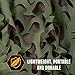 Allen Company 3D Die-Cut Camo Material, 9.8’ x 58,” Olive/Brown