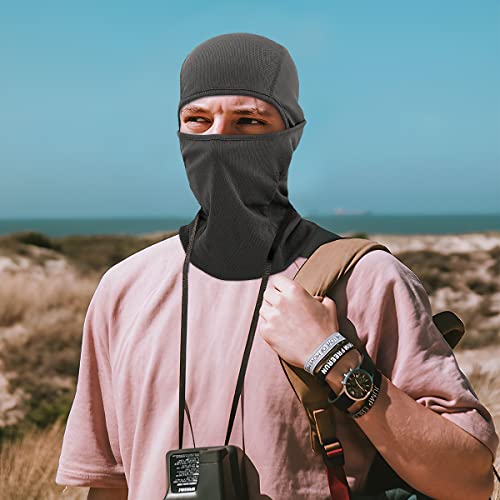 Balaclava Face Mask, Winter Full Face Mask For Men & Women, Skiing, Snowboarding, Motorcycle, Uv Protection (Black) #TOP6