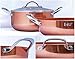 Copper Kitchen Three Piece Dutch Oven - Ceramic Copper Tech Induction Bottom Deep Dish Casserole, 4.5 and 2.5 Quart Stock Pot