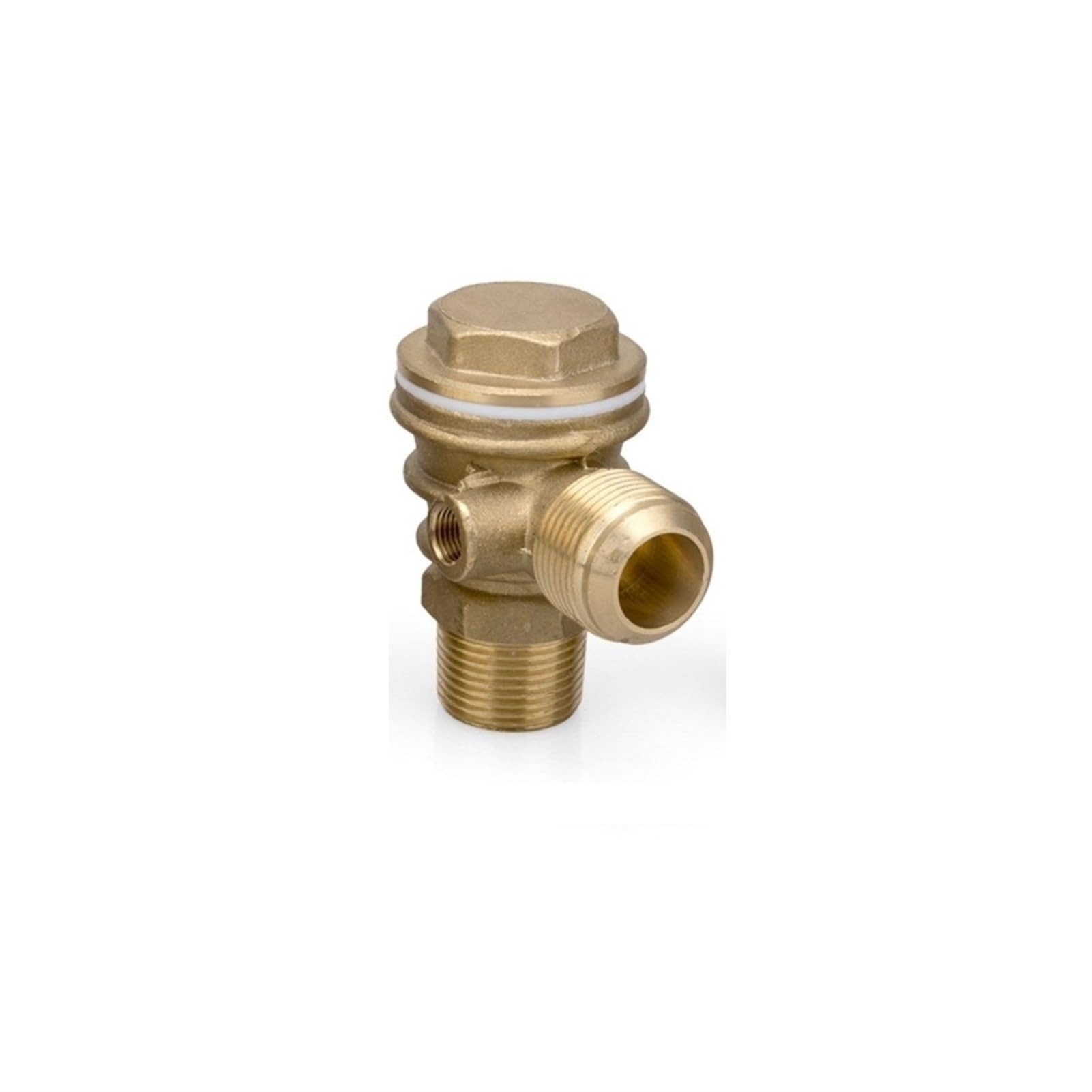 Check Valves 1Pcs Pure Copper with Heat Sink Vertical 3 Port Return Valve/Check Valve Connector Tool for Air Compressor High Hardness(26x10x26mm)