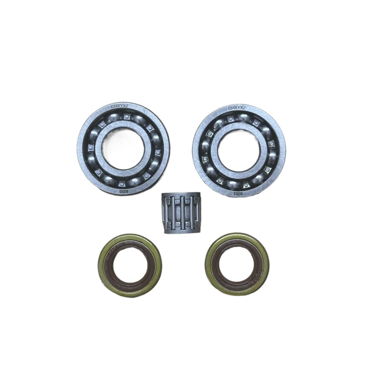 Motosierra 395xp piezas de repuesto de rodamiento de bolas y retenes de cigüeñal 2 sets 1