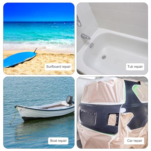 QUARKZMAN Glasfasergewebe 2 OZ/50g 300cm(3,27 Yards) x1,27m x 0,05mm E-Glas Leinwandbindung Glasfaser 41,01 Quadratfuß, Gewebestoff für Boot RC Flugzeug Auto Surfboard Wanne Pool Reparatur