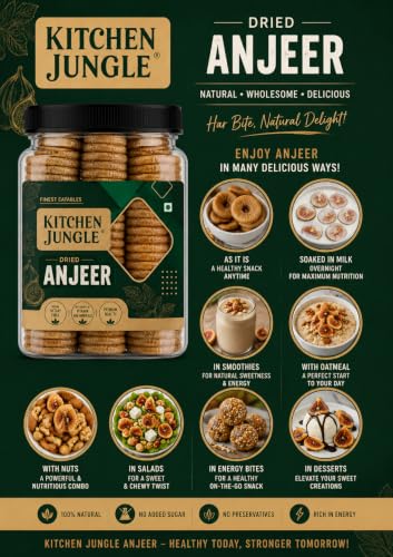 Image of Kitchen Jungle Dry Figs | Anjeer Afghani Medium Size (1000 Grams)