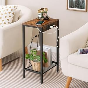 Hoobrotallsidetablewithchargingstation287hindustrialtelephoneendtablesmallentrywaytabletallbedsidetableforlivingroomhallwaybedroomofficerusticbrownbf08udh01 Urban Country Home Decor Hoobro tall side table with charging station 287 h industrial telephone end table small entryway table tall bedside table for living room hallway bedroom office rustic brown bf08udh01 urban country home decor