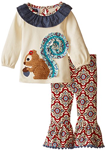 Mud Pie Baby-Girls Newborn Squirrel Tunic and Legging Set