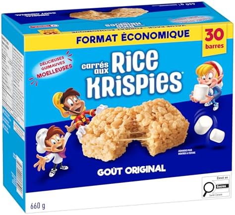 Rice Krispies Squares Bars 660g Jumbo Pack-Original, 30 Cereal Bars - 5