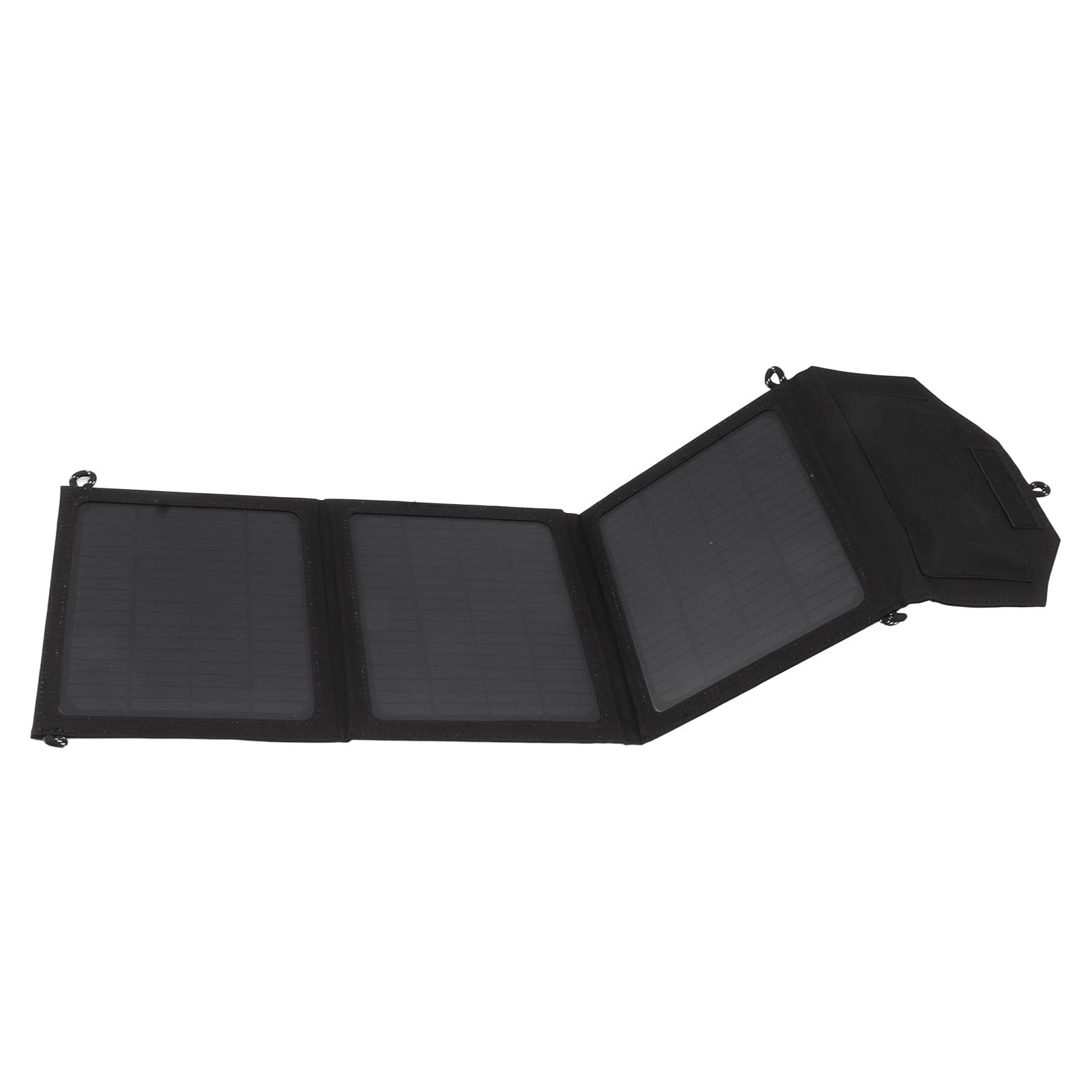 Generic Cargador Portátil con Panel Solar Plegable de 30W para Acampar Al Aire Libre Viajes Silicio Monocristalino Negro 1 Unidad