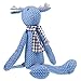 POPETPOP Pluszowa Lalka Renifer Christmas Faszerowany Elk Zabawki Jeleń Pluszowe Nadziewane Dziecko Przedszkole Dekoracje Rzuć Poduszki Zabawki Dla Dzieci Dark Blue 64X13cm