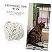 Kisangel Household Protective Netting for Pets Fall Cat Dog Mesh for Balconies and Railings Easy to Install Pet Safety Barrier Strong Durable Design for Cats and Dogs