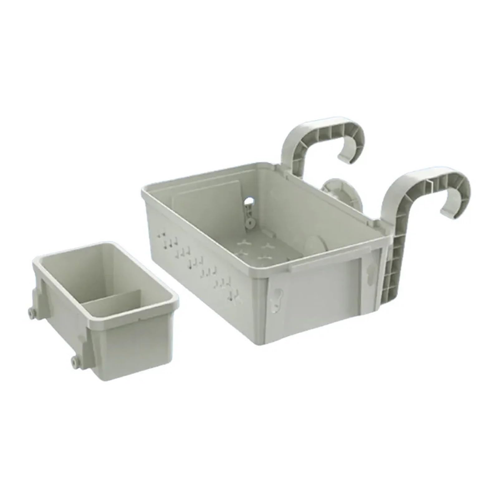 Dovlen Above Ground Pool Hanging Storage Basket with Cup Holders for Accessories(1Pack)