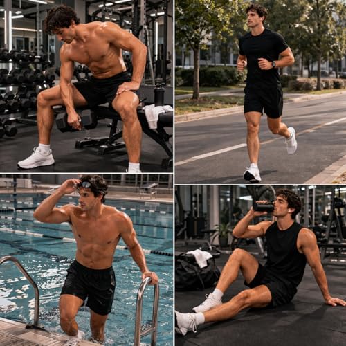 Image of Swimming Shorts for Men | Swimming Trunks for Men | Swim Shorts - Swimwear Quick Dry, Stretchable Fit, Adjustable Waist - Lightweight, Easy Movement, Ready to Use Anytime