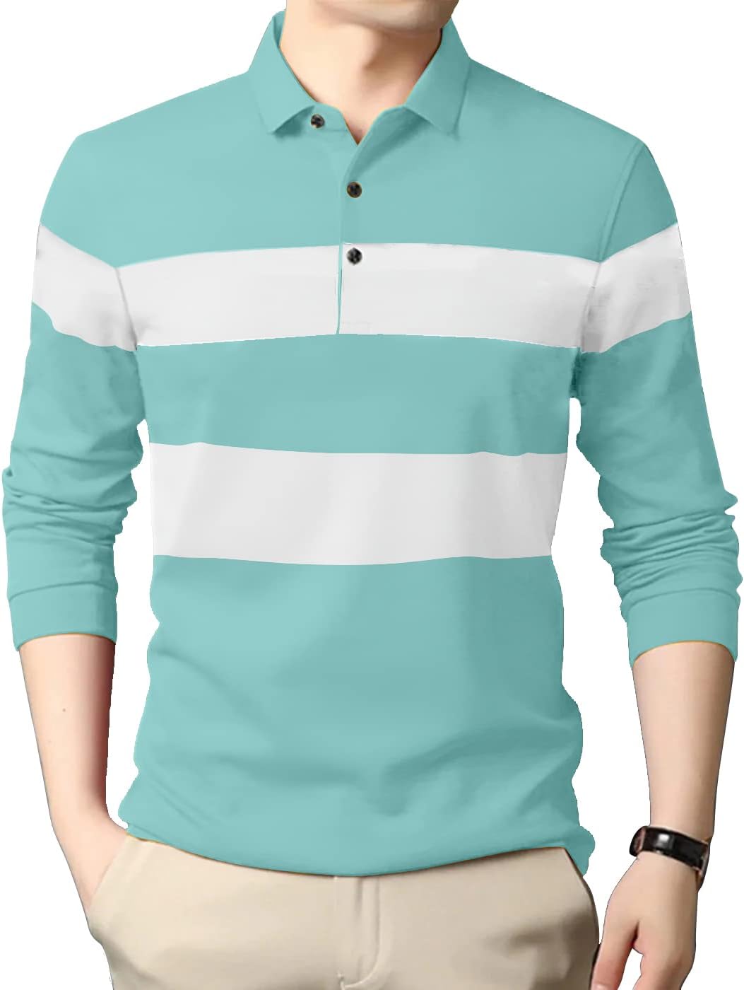 GESPOPolo Full Sleeves T Shirts for Mens