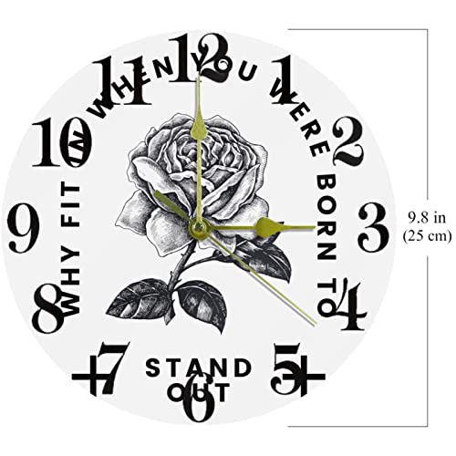 Horloge murale silencieuse sans tic-tac mécanisme quartz discret