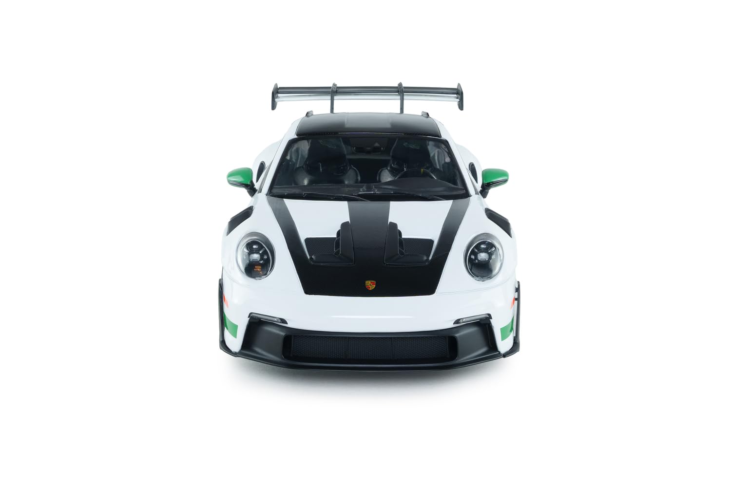 Solido - Porsche 911 GT3 RS 2024 1:18 - Maquette Die-Cast Tribute to Carrera RS Package, Modèle à Collectionner en métal Blanc avec Base en Plastique, boîte à fenêtre
