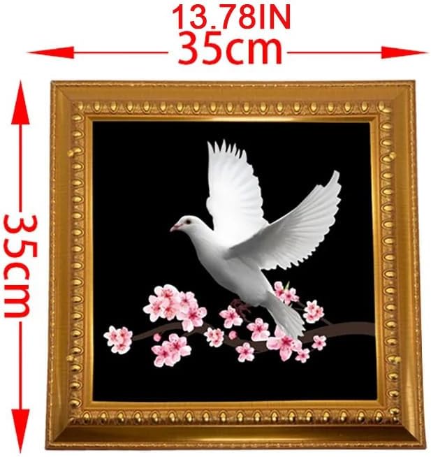 SUMAG Dove Picture to Real Dove (Gold Frame) Magic Tricks Real Dove Appearing Production Magic Stage Illusions Gimmicks Mentalism Prop for Magicians