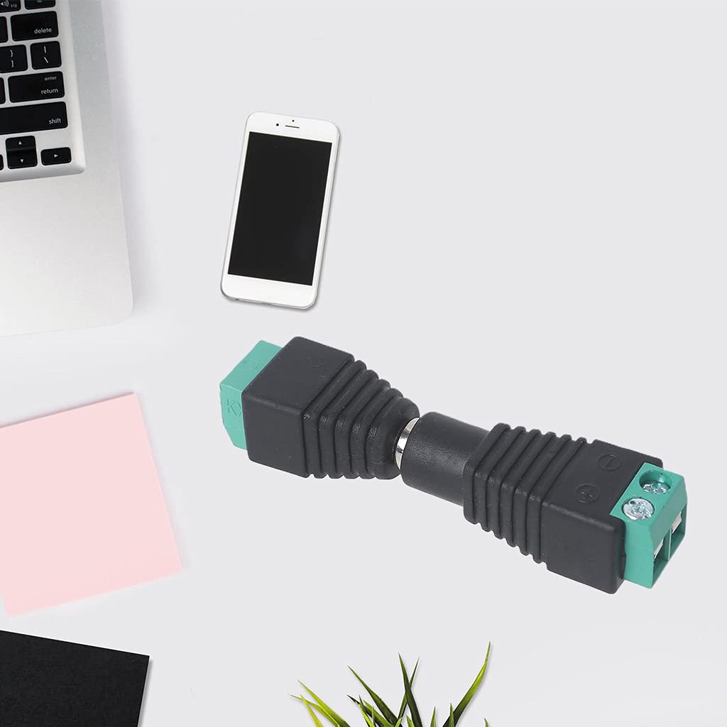 Mllepjdh for Connector Plug 12V Power Adapter Connector 5.5x2.1mm Male+Female for CCTV Camera Led Connect Connectors 5.5mm X 2.1mm