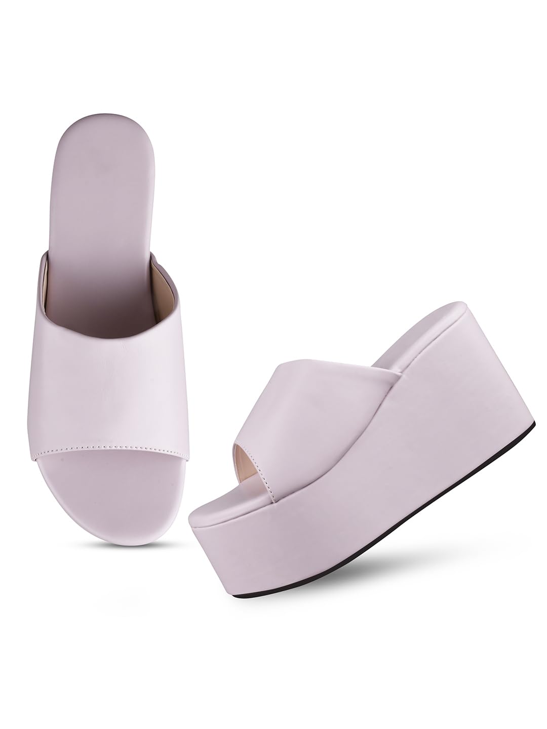 Froh Feet Women Fashion Lavender Wedges Open Toe Comfortable Sole Women Sandals |Gorgeous Ladies Sandal | Women Footwear (B0CM3D3V26) Amazon Price History, Amazon Price Tracker