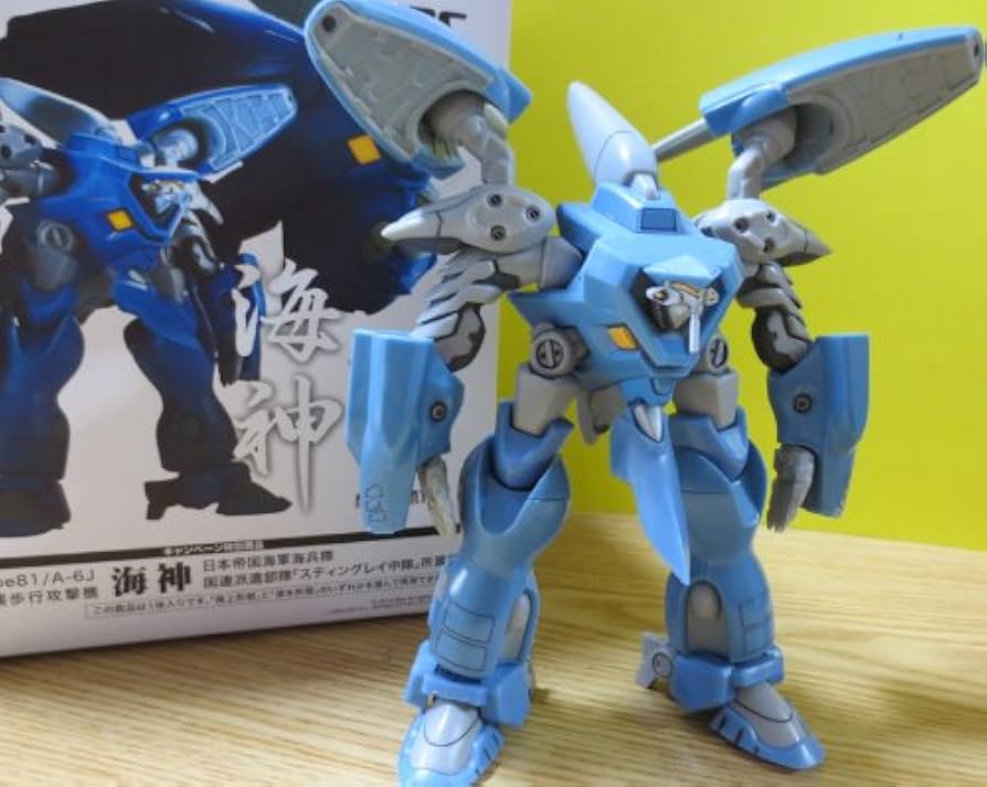 VOLKS - A3 TSA-TYPE81/A-6J 81式強襲歩行攻撃機 海神 日本帝国海軍海兵隊 国連派遣部隊 スティングレイ中隊所属機 マブラヴ オルタネイティヴ 組立てキット フィギュア ボークスショップ&amp;ホビー天国ウェブ限定 ボークス A3 TSA-TYPE81/A-6J 81式強襲歩行攻撃機 海神 日本帝国海軍海