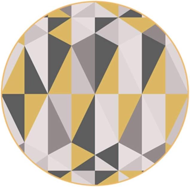 Treads Mat Living Room Bedroom Round Non-Slip Carpet Sofa Computer Chair Floor Mat, A Variety of Styles to Choose from Office Chair Mat Indoor Doormat (Color : P, Size : 120120cm) (G 80 * 80cm)