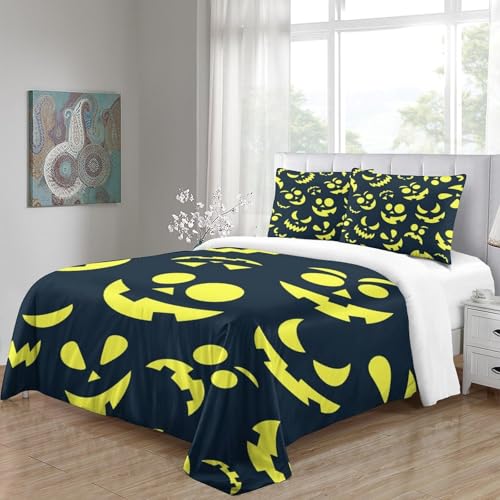 Housse de couette citrouille 3D microfibre infroissable 260x220 - 5